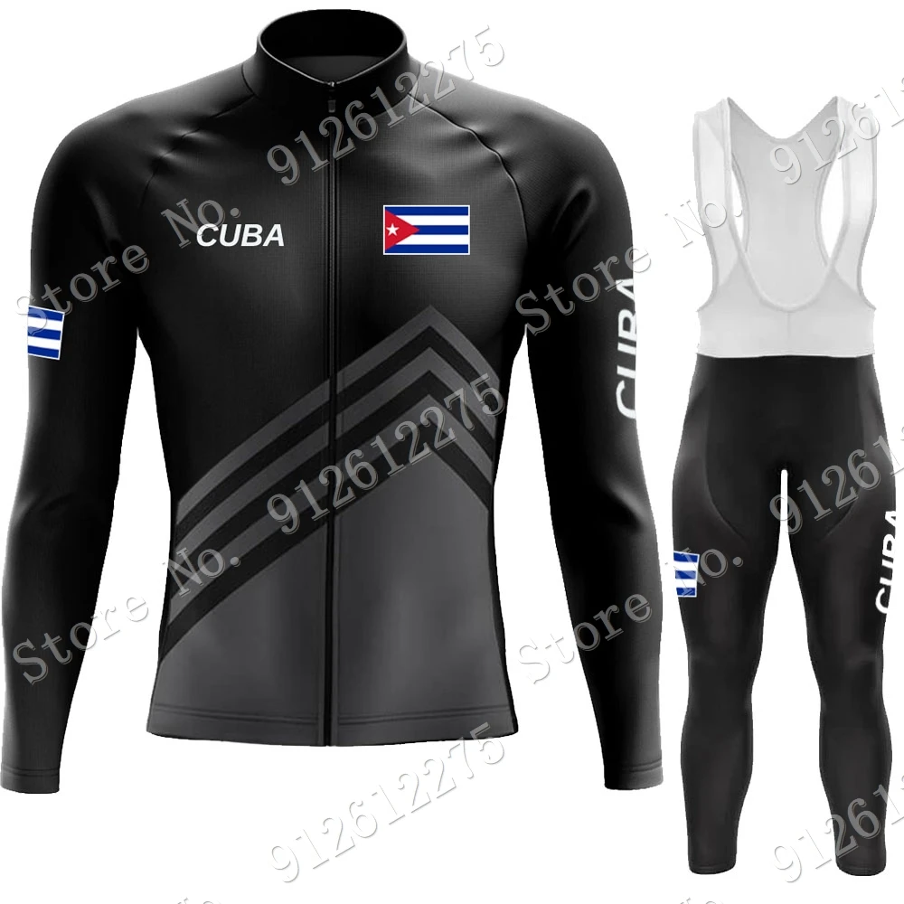 Bib Long Sleeve - Cuba Cycling Jersey Set Cycling Clothing