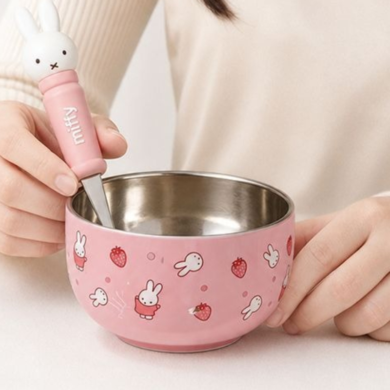 Baby Food Japan - Cartoon Kawaii Miffy Stainless Steel Baby