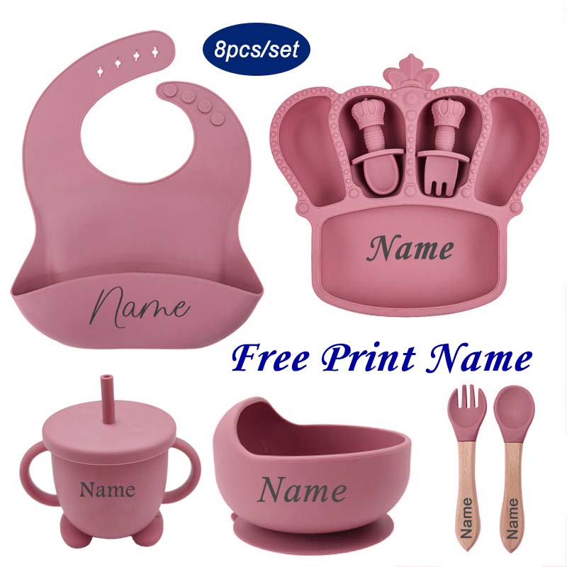 Baby Food Chopper - Personalized Name Baby Feeding Plate Dishes