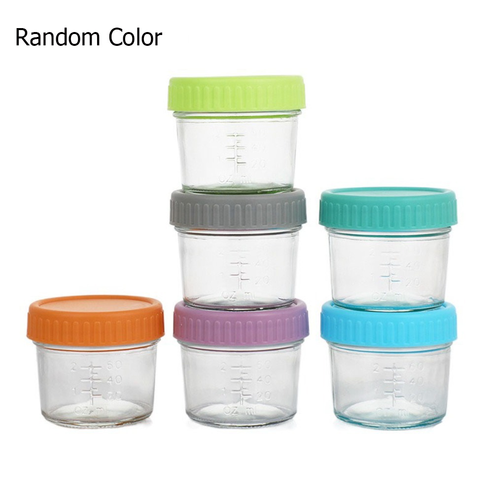 Baby Food Jars - 6pcs Multipurpose Glass Baby Food Jar