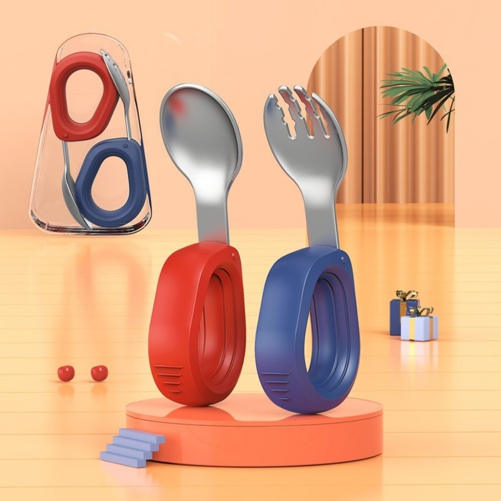 Self Feed Spoon - Silicone Handle Baby Silicone Spoon Set