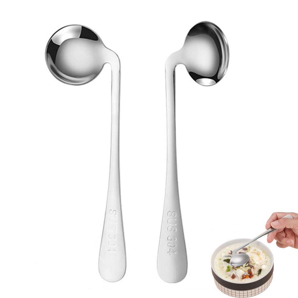 Self Feed Spoon - Stainless Steel Elbow Spoon Elderly Self-Feeding