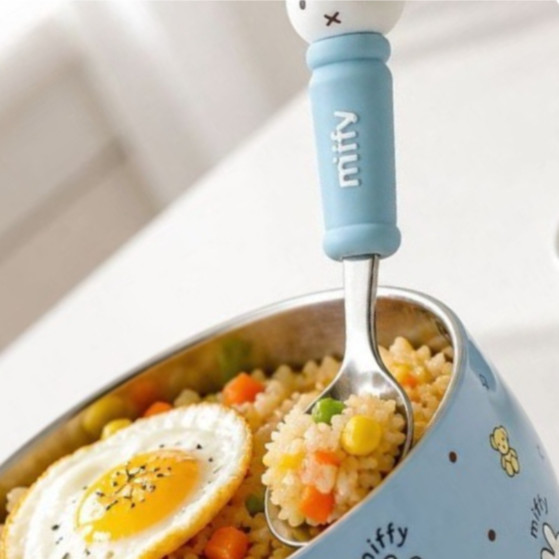 Baby Food Japan - Cartoon Kawaii Miffy Stainless Steel Baby