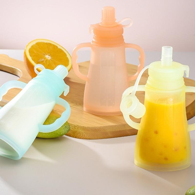 Baby Food Pouches Reusable - XXFFE mềm silicon vắt túi thực