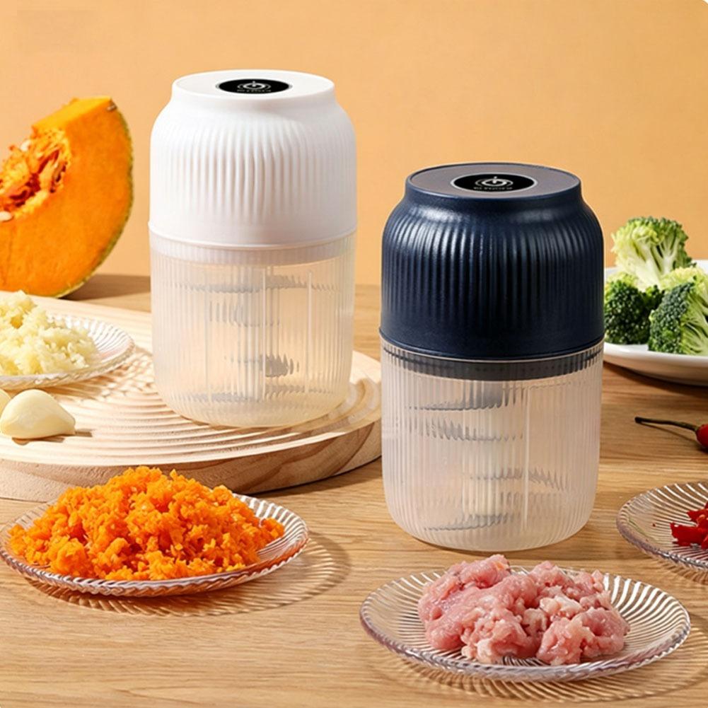 Baby Food Chopper - 1pc 6-Blade Electric Mini Garlic Chopper