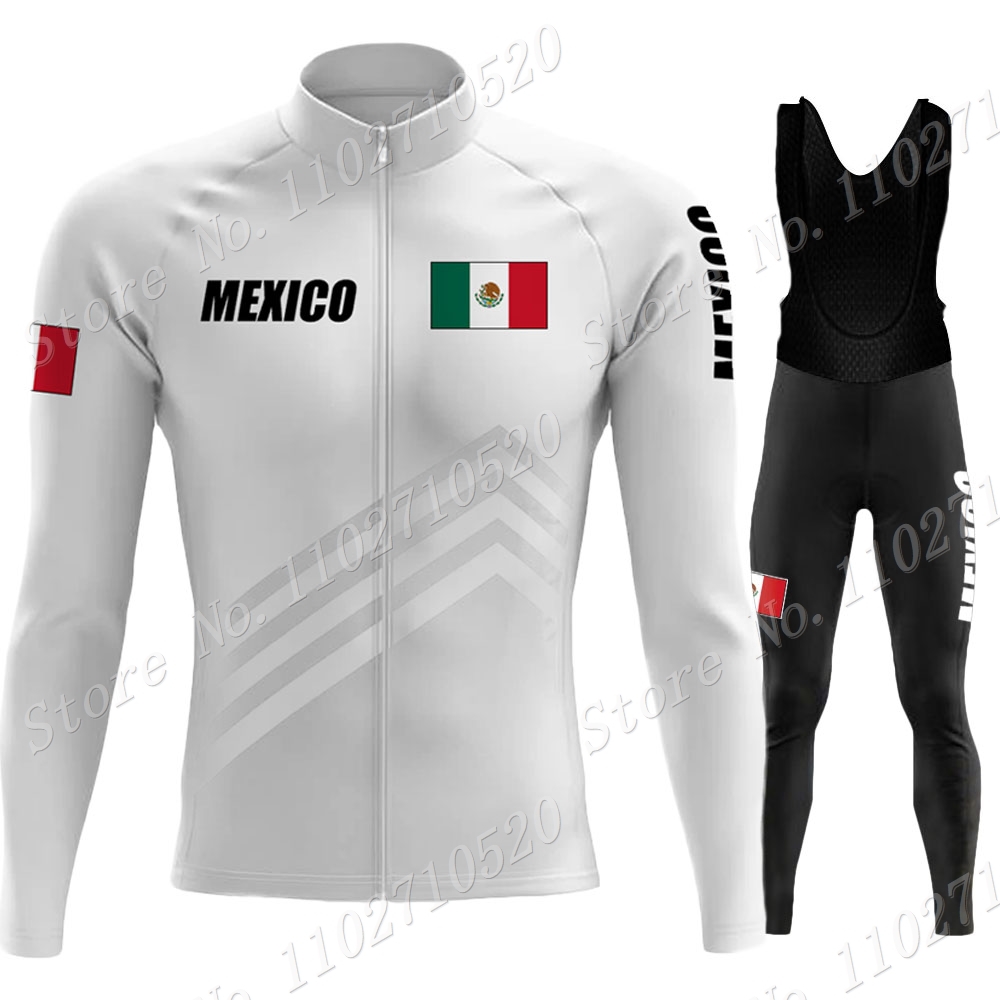 Bib Long Sleeve - 2023 Mexico Team Cycling Jersey Set