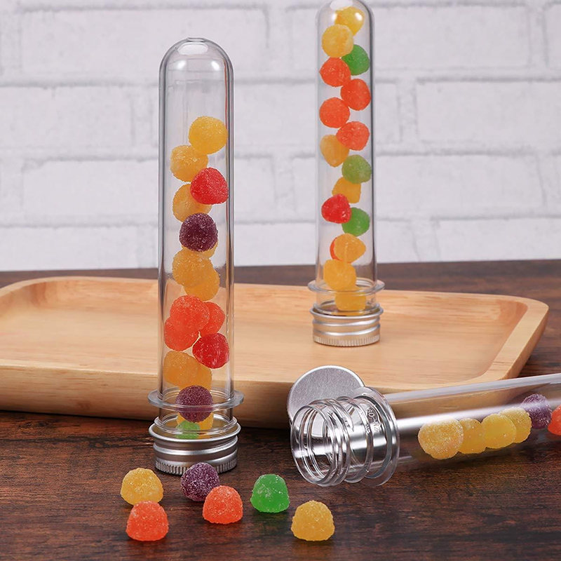 Baby Food Jars - 1/5Pcs Plastic Lab Test Tubes Transparent