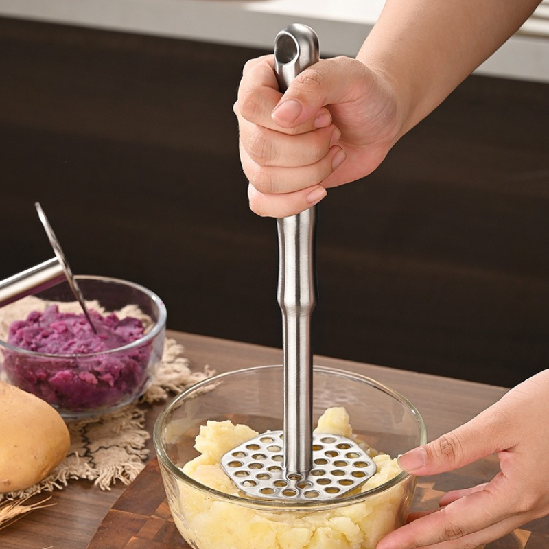 Baby Food With Sweet Potato - 316L Stainless Steel Potato Masher Manual