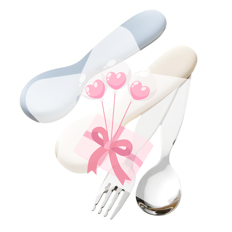 Self Feed Spoon - Stainless Steel Toddler Spoon And Fork