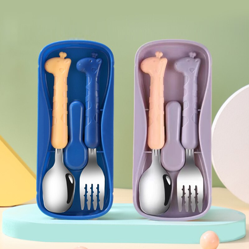 2PCSChildrens Tableware 304 Fo - đánh giá và giá Baby Food Utensils