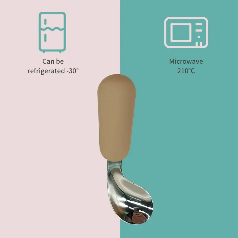 Baby Spoon Fork Set 316 Stainl - đánh giá và giá Baby Food Utensils