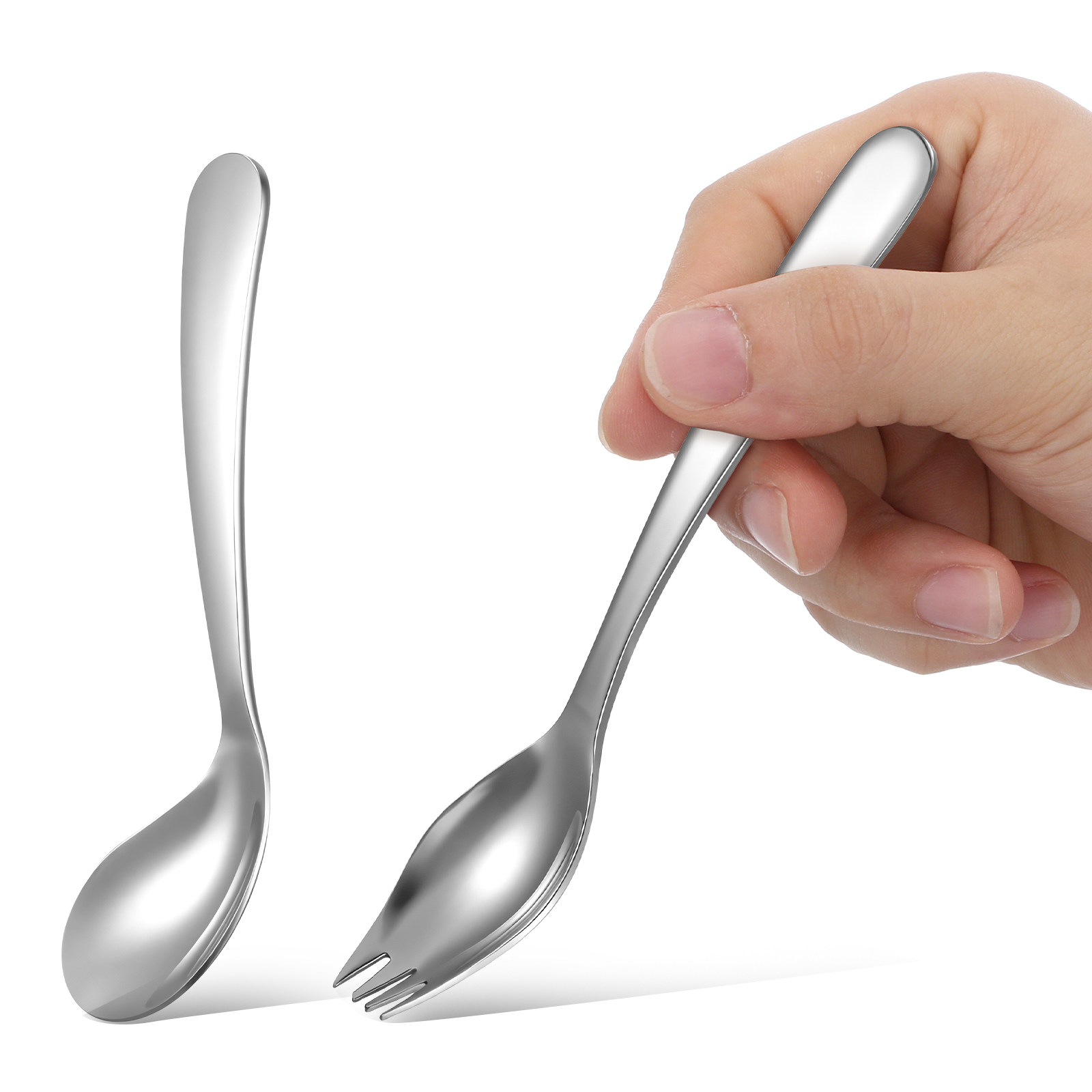 1Set Feeding Angled Spoon Stai - đánh giá và giá Self Feed Spoon