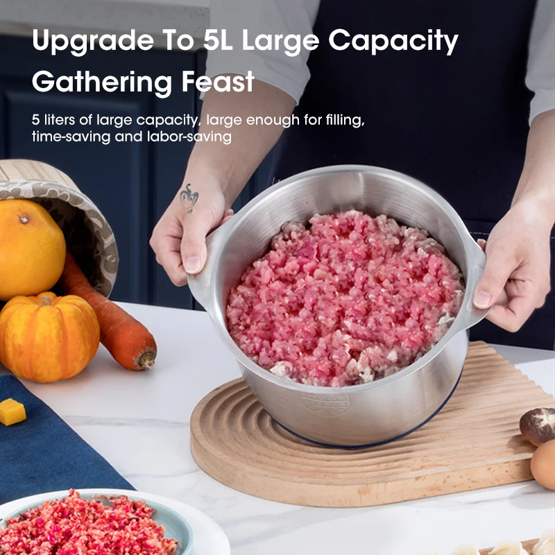 5L Electric Meat Grinders 304  - đánh giá và giá Baby Food Chopper