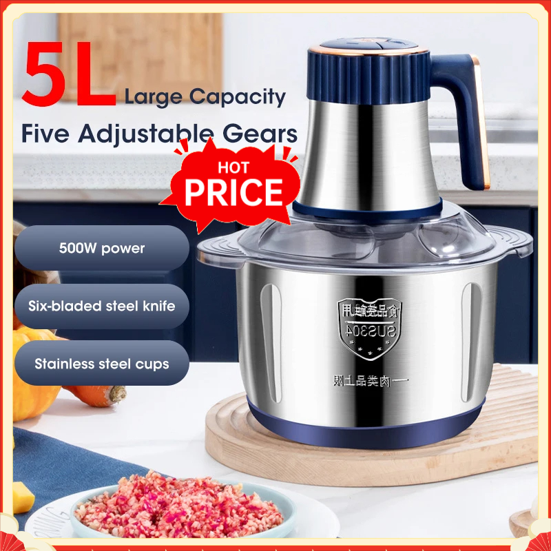 5L Electric Meat Grinders 304  - đánh giá và giá Baby Food Processor