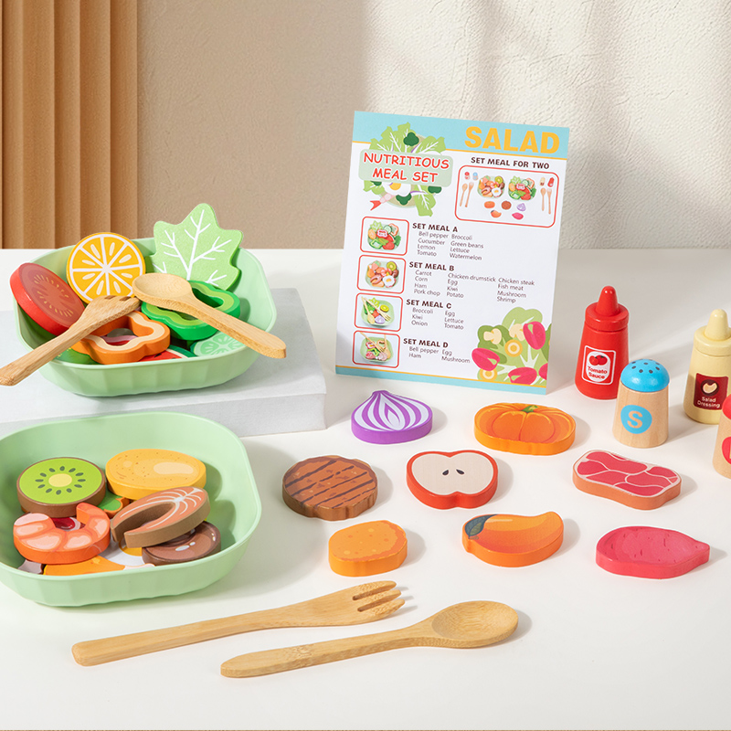 Wooden Simulation Salad Preten - đánh giá và giá Baby Food Under 1 Year