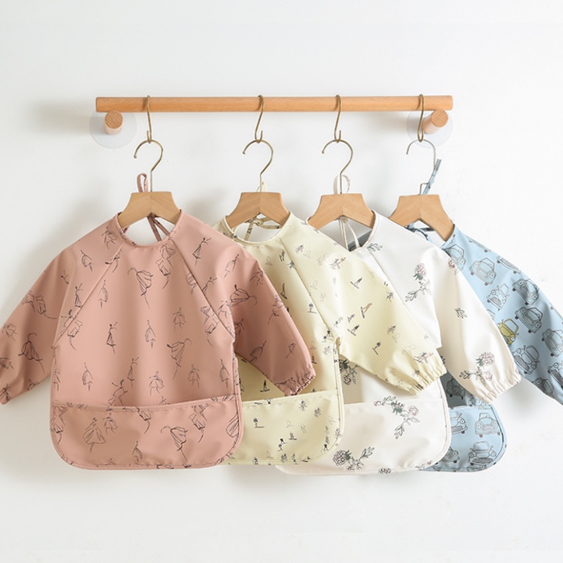 Long-sleeved PU reversible bib - đánh giá và giá Bib Long Sleeve