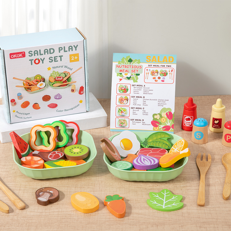 Wooden Simulation Salad Preten - đánh giá và giá Baby Food Under 1 Year