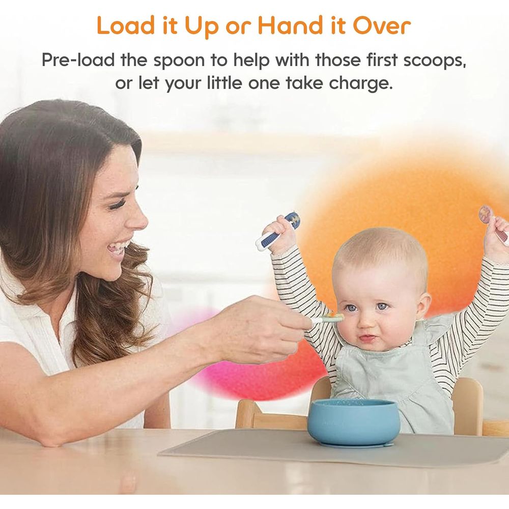 Infant Feeding Set, Silicone T - đánh giá và giá Self Feed Spoon