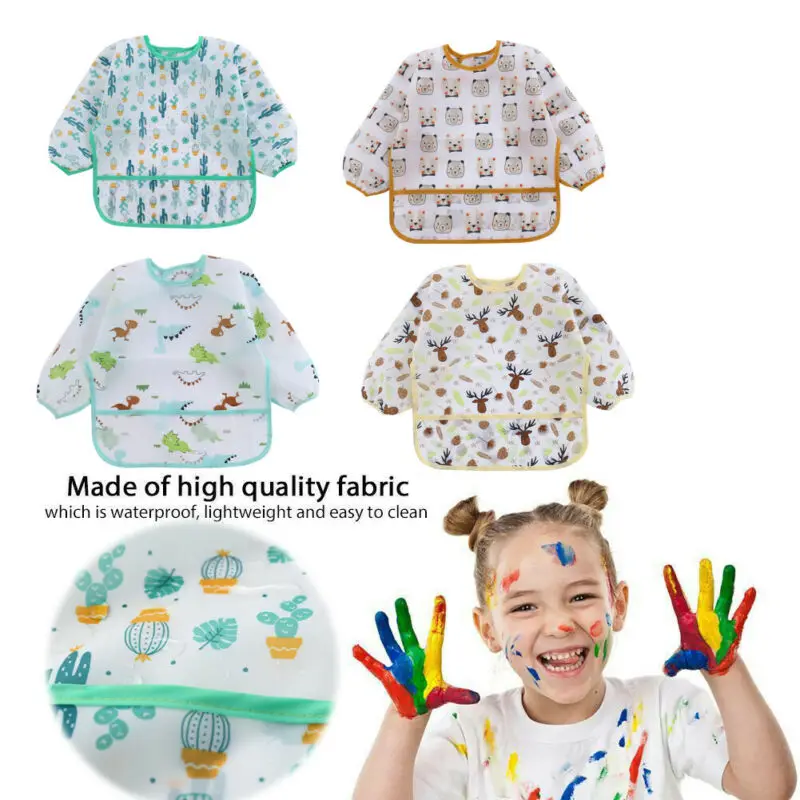 1Pcs Cute Baby Bibs Toddler Wa - đánh giá và giá Bib Long Sleeve