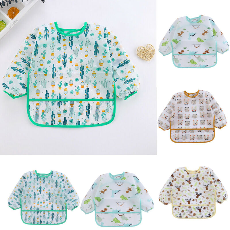 1Pcs Cute Baby Bibs Toddler Wa - đánh giá và giá Bib Long Sleeve