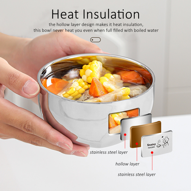 330ml/400ml/530ml Capacity 304 - đánh giá và giá Baby Food Bowl