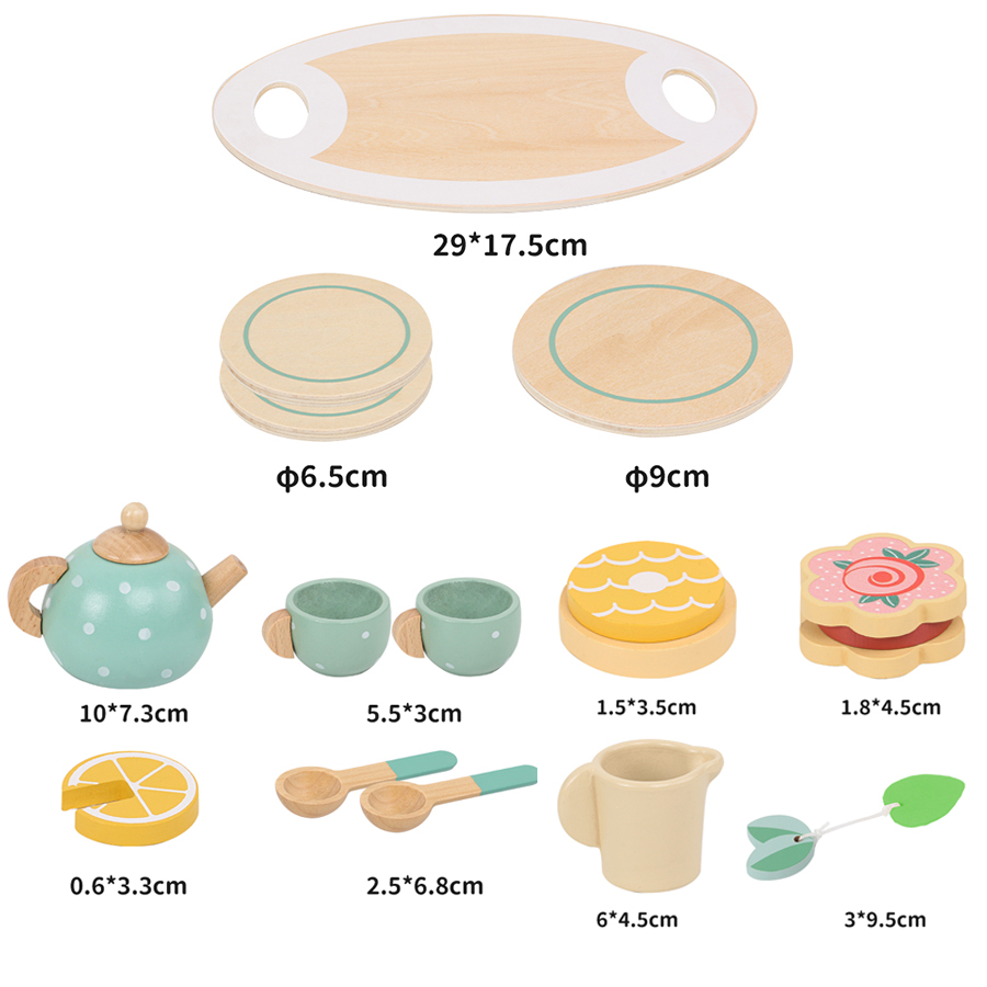 Wooden Afternoon Tea Set Toy P - đánh giá và giá Baby Food Under 1 Year