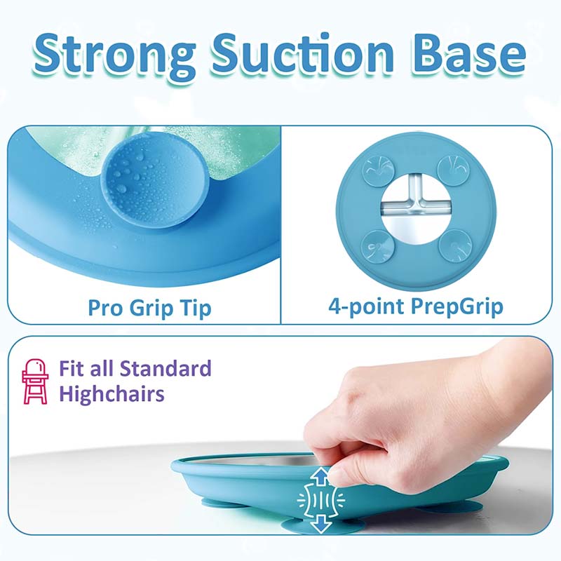 Stainless Steel Plate With Sil - đánh giá và giá Plate Suction Toddler