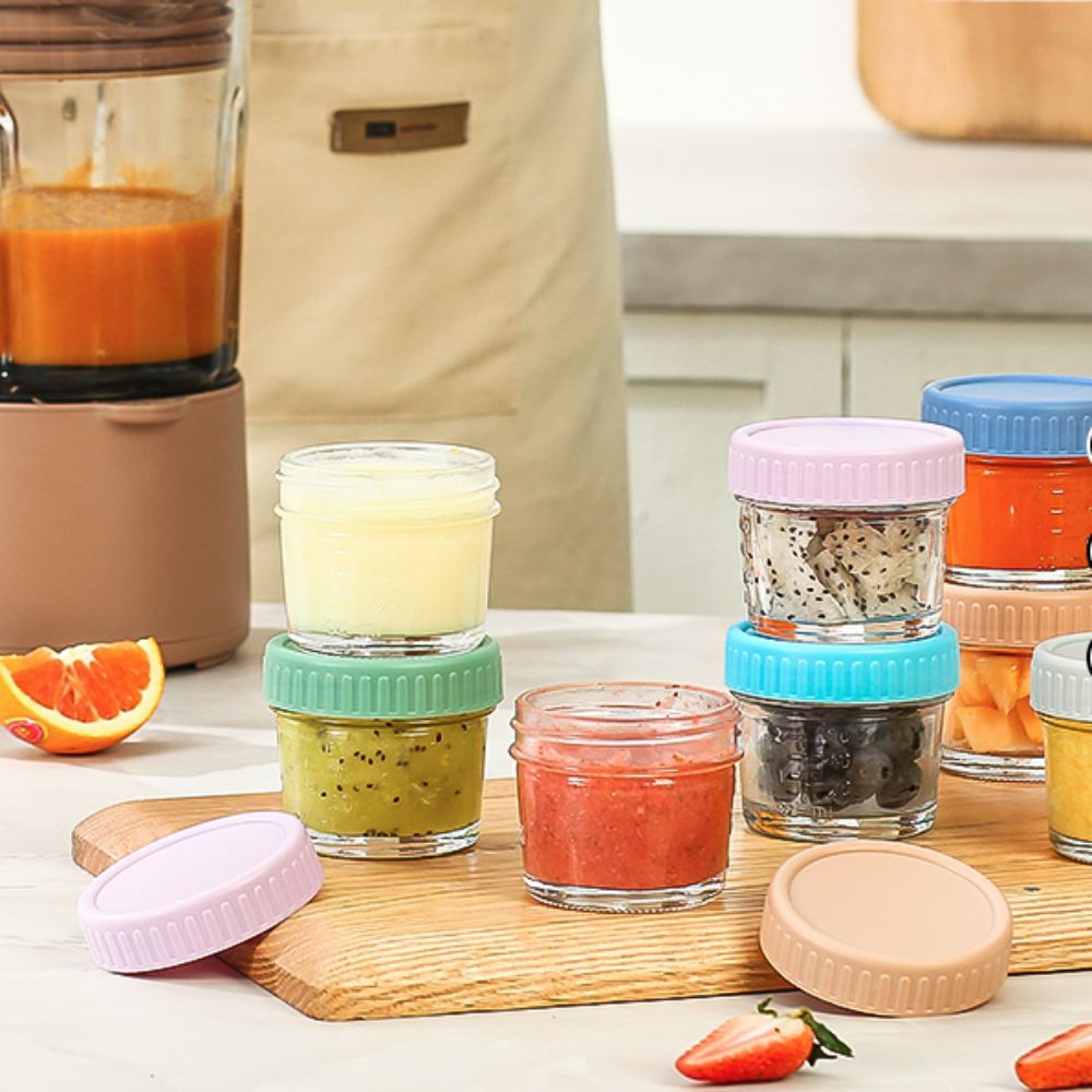 6pcs Multipurpose Glass Baby F - đánh giá và giá Baby Food Jars