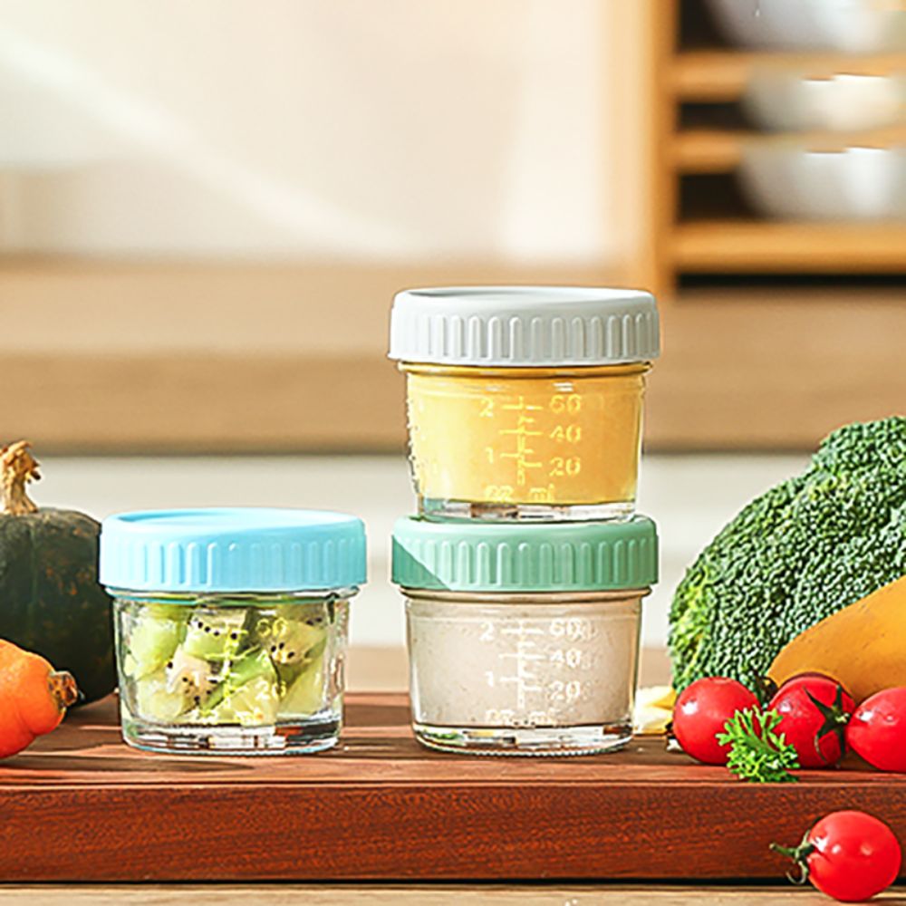 6pcs Multipurpose Glass Baby F - đánh giá và giá Baby Food Jars