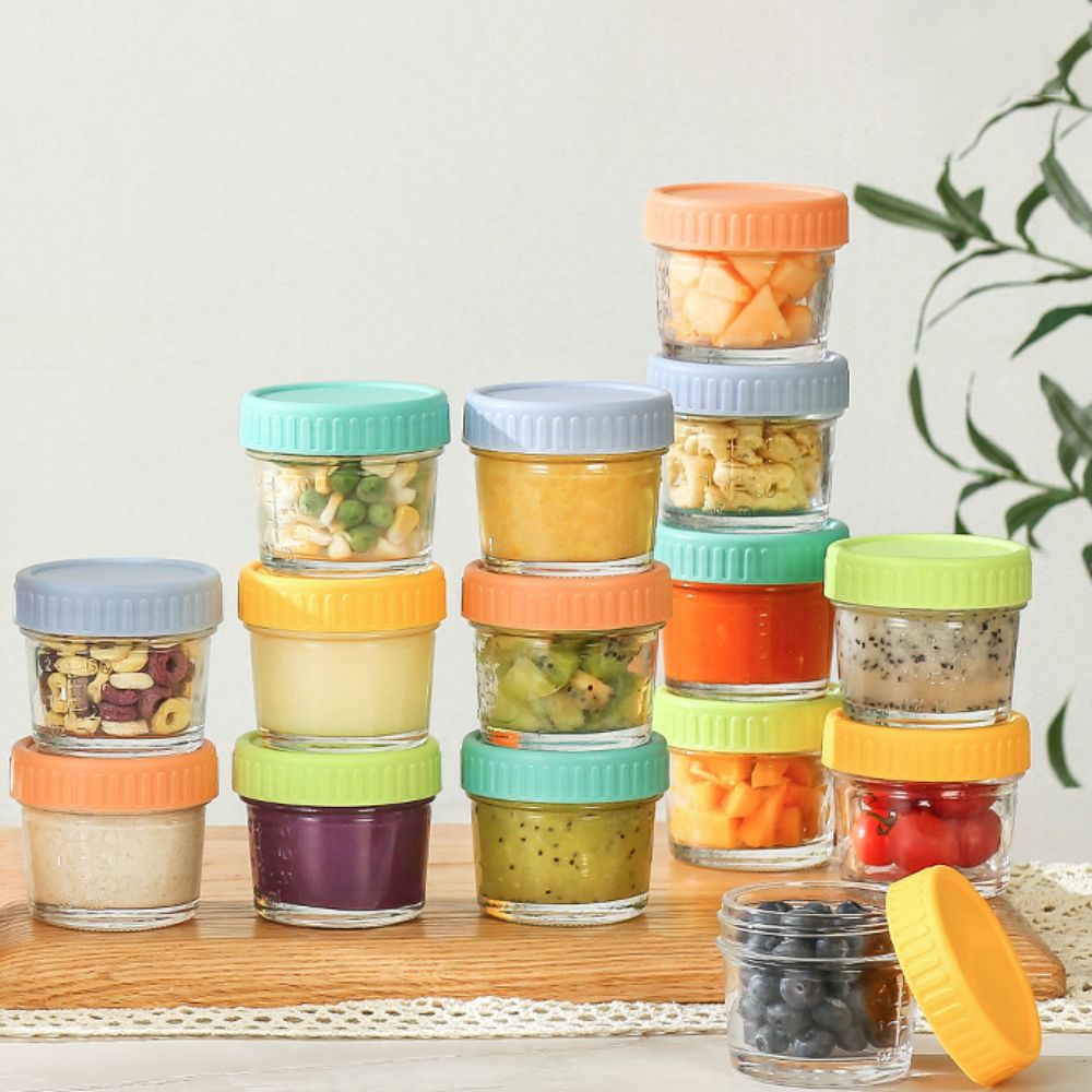 6pcs Glass Baby Food Jar Reusa - đánh giá và giá Baby Food Jars