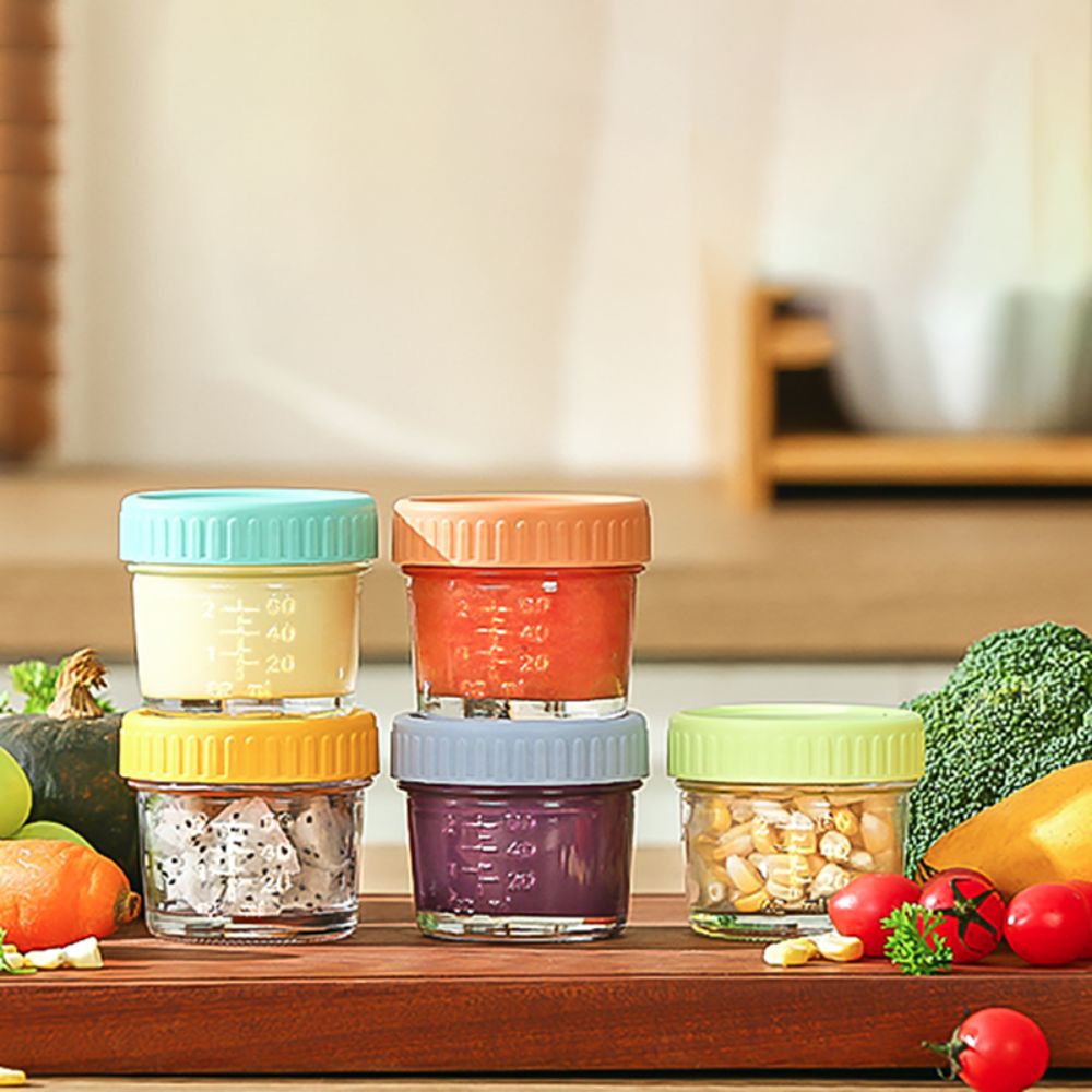 6pcs Glass Baby Food Jar Reusa - đánh giá và giá Baby Food Jars