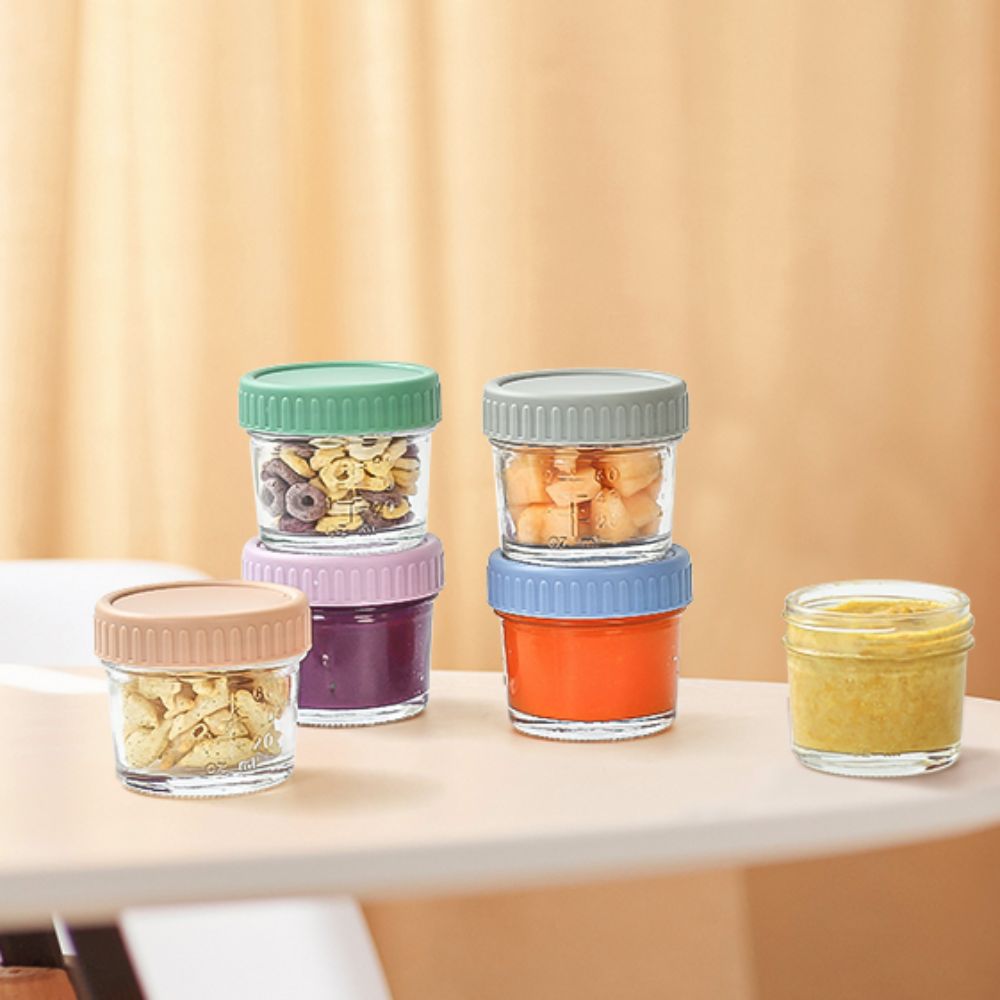 6pcs Glass Baby Food Jar Reusa - đánh giá và giá Baby Food Jars