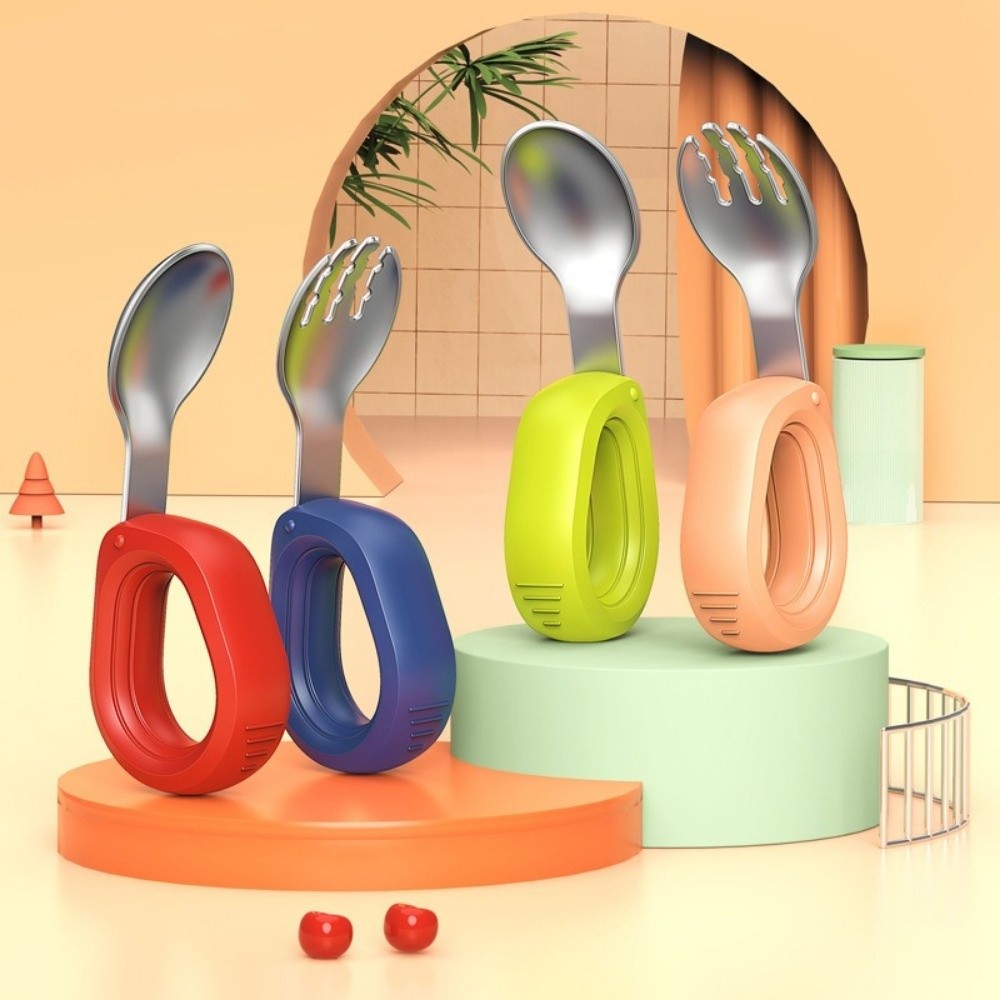 Silicone Handle Baby Silicone  - đánh giá và giá Self Feed Spoon
