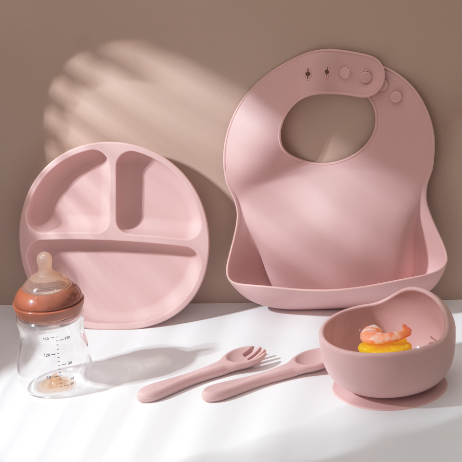 5Pcs Baby Silicone Feeding Set - đánh giá và giá Baby Food Chopper