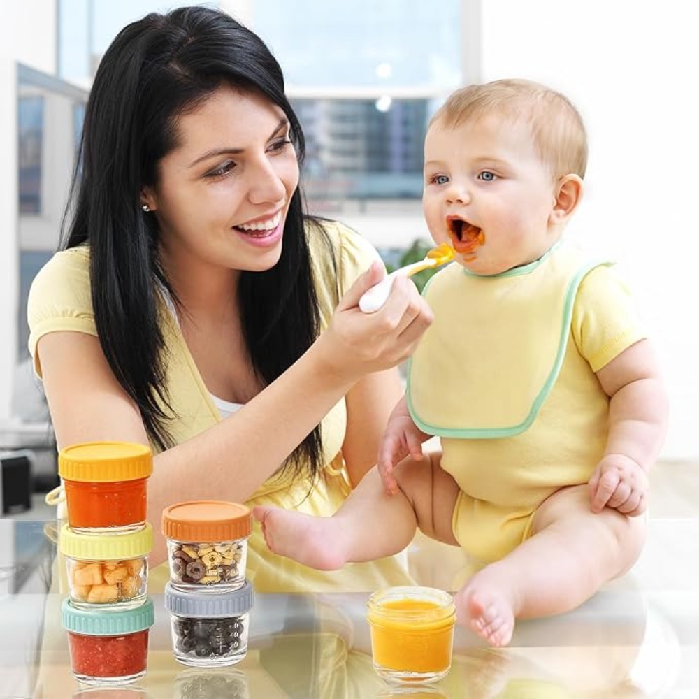 6pcs Glass Baby Food Jar Reusa - đánh giá và giá Baby Food Jars