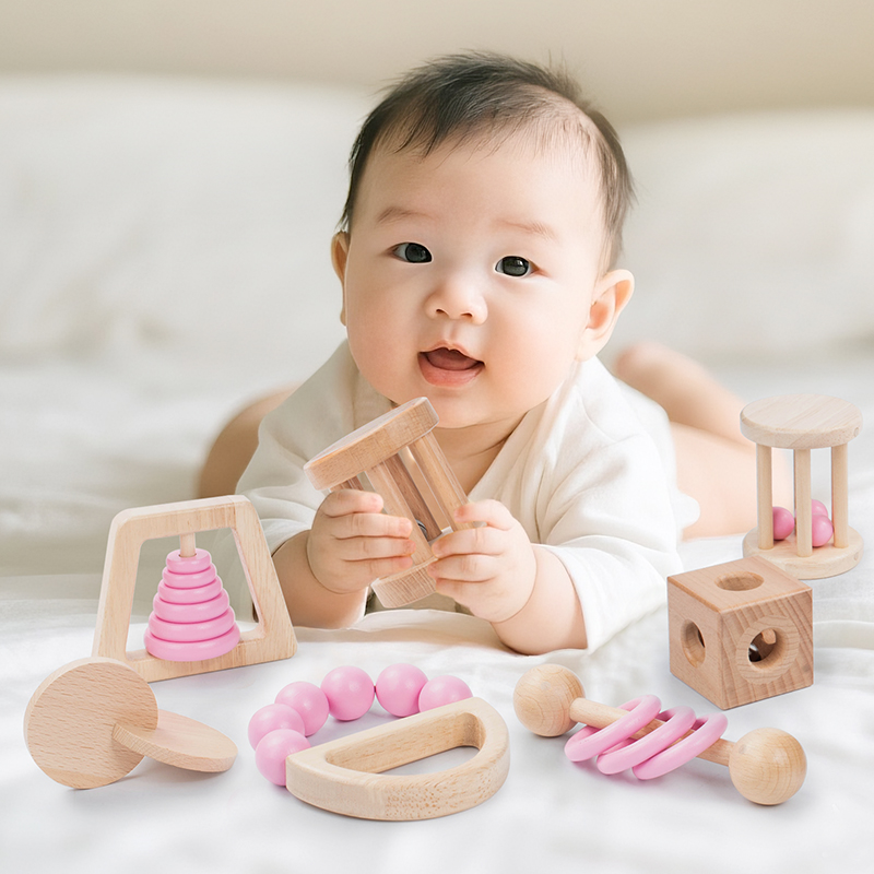 Montessori Wooden Toys Colorfu - đánh giá và giá Baby Food Under 1 Year