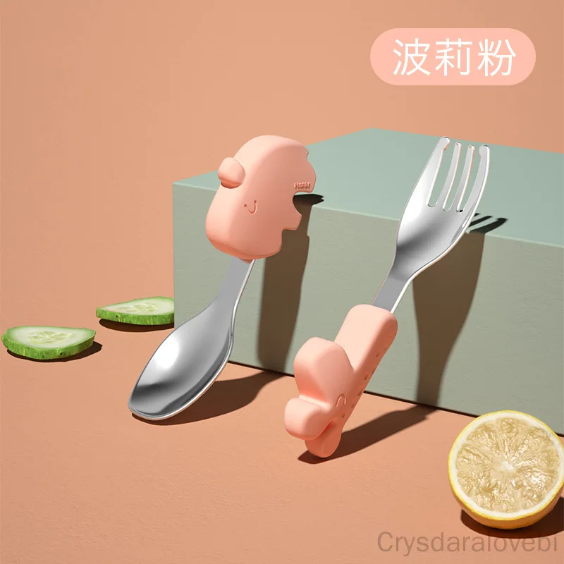 1setElephant Short Fork Spoon  - đánh giá và giá Baby Food Japan