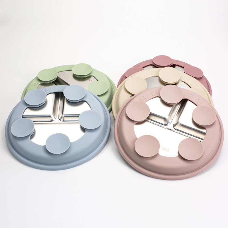 2pcs BPA Free Stainless Steel  - đánh giá và giá Plate Suction Toddler