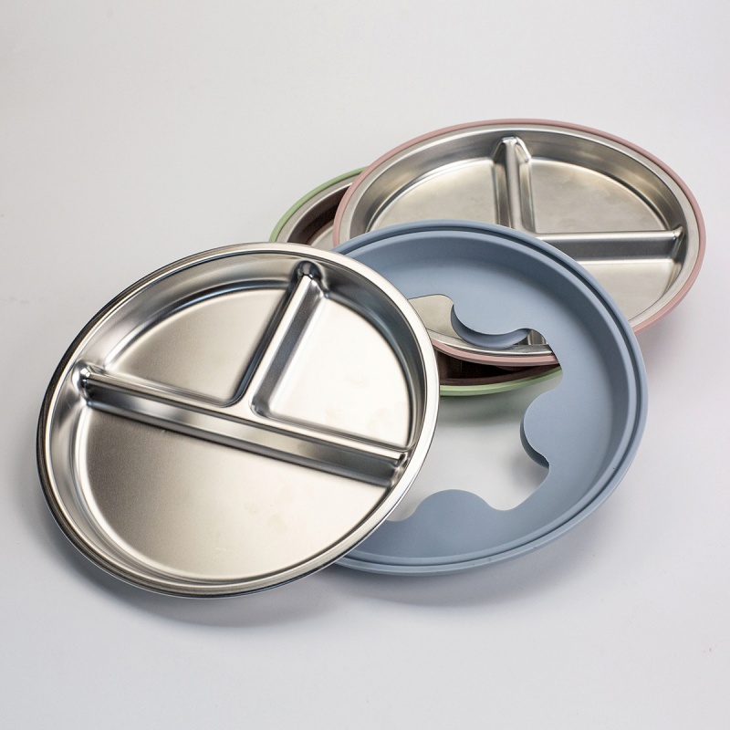 2pcs BPA Free Stainless Steel  - đánh giá và giá Plate Suction Toddler