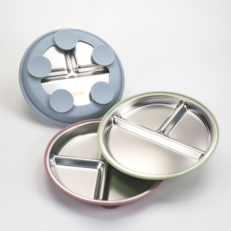 2pcs BPA Free Stainless Steel  - đánh giá và giá Plate Suction Toddler