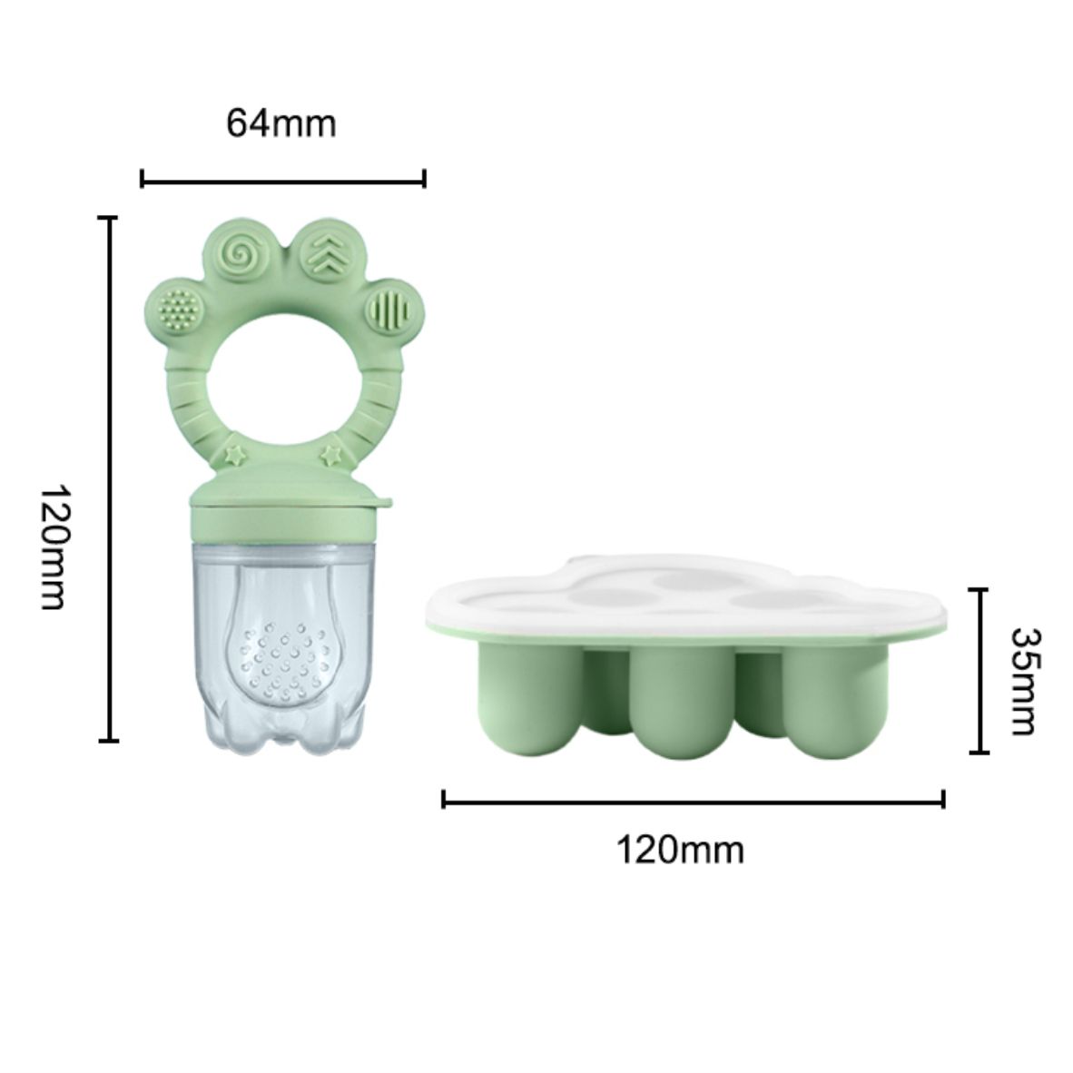 Baby Fruit Food Feeder & Freez - đánh giá và giá Freezer Tray Baby
