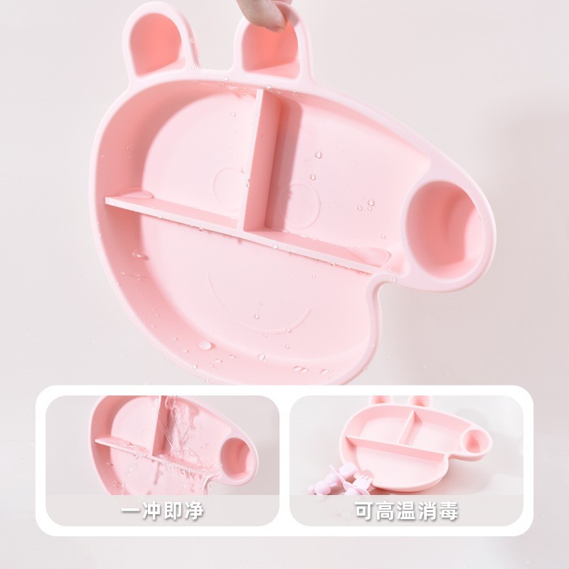 BPA freeCartoon Silicone Divid - đánh giá và giá Plate Suction Toddler