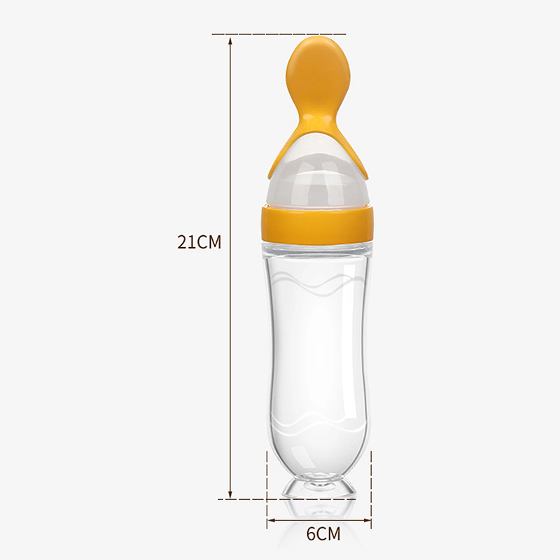 Squeezing Feeding Bottle Silic - đánh giá và giá Baby Food Utensils