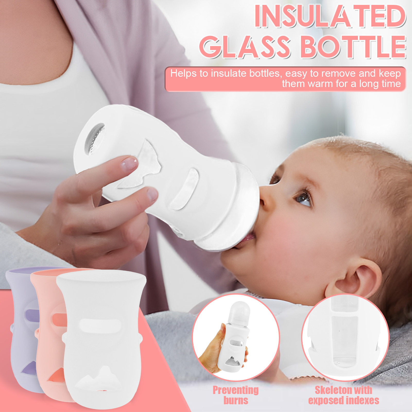 Silicone Sleeves Silicone Baby - đánh giá và giá Baby Food Jars