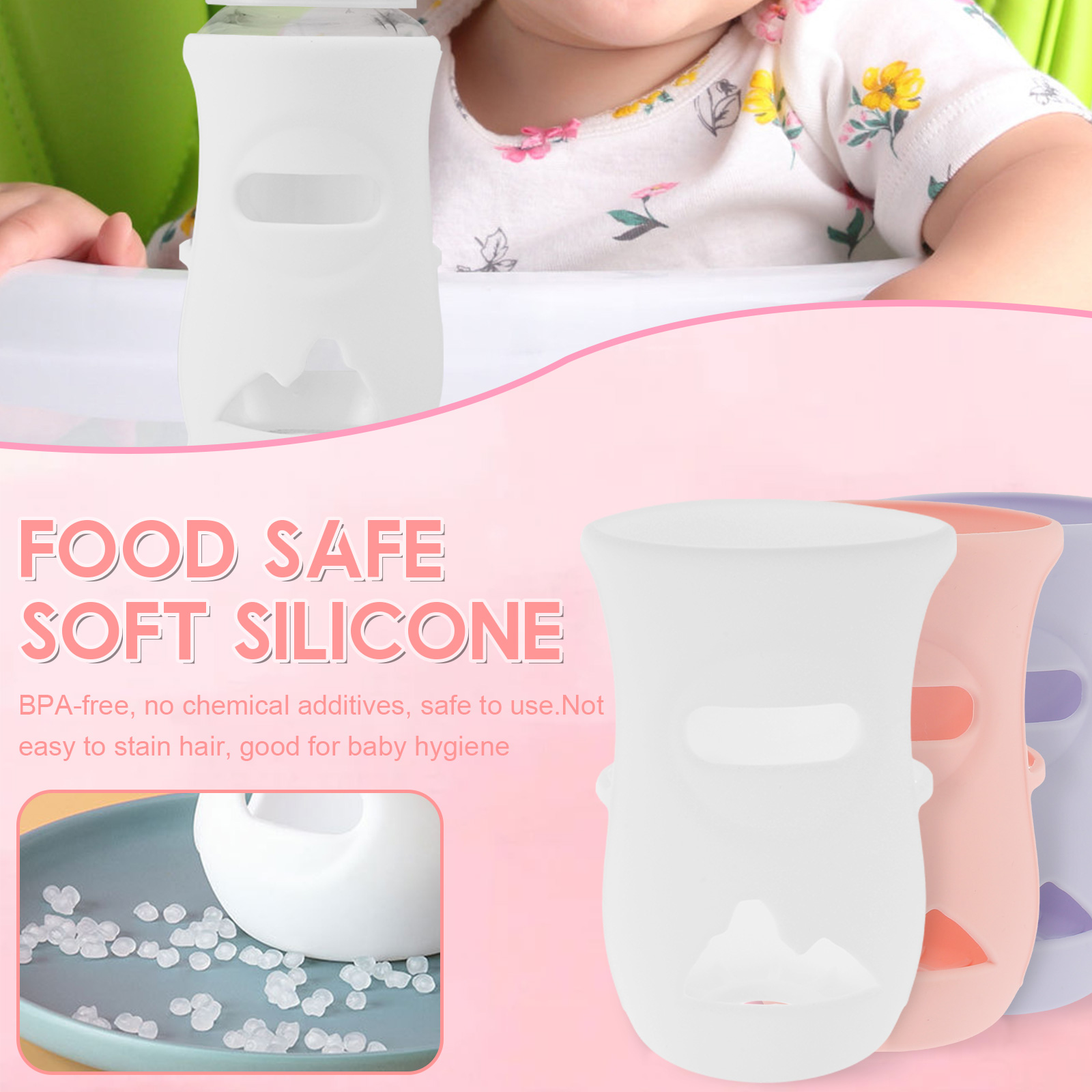 Silicone Sleeves Silicone Baby - đánh giá và giá Baby Food Jars