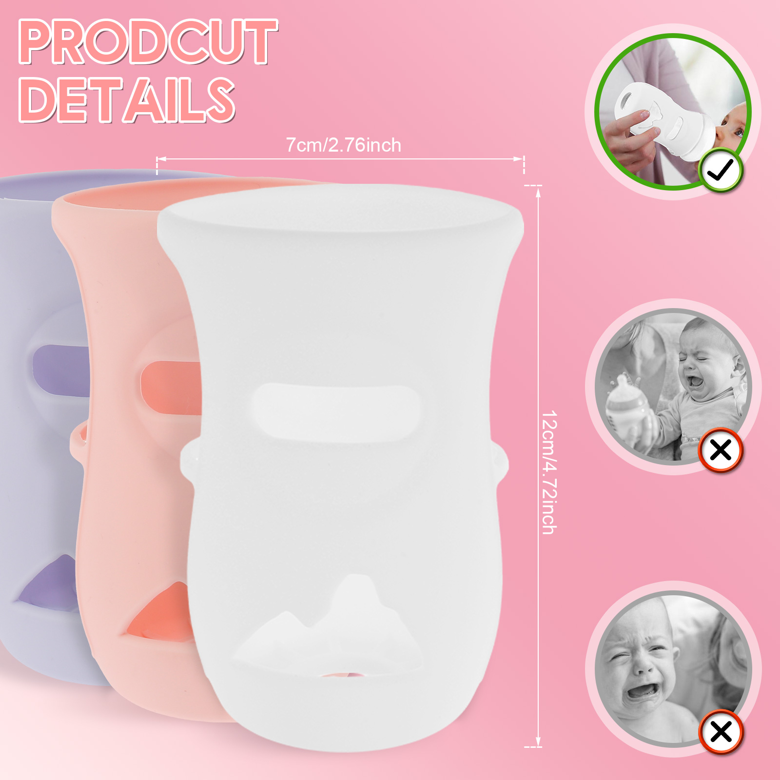 Silicone Sleeves Silicone Baby - đánh giá và giá Baby Food Jars
