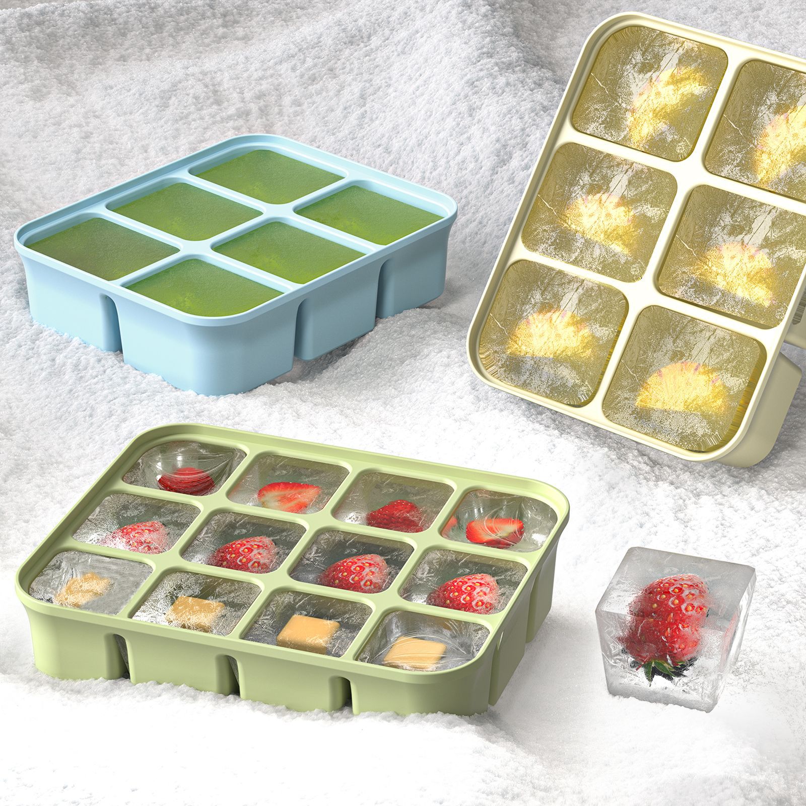 3Pcs Silicone Baby Food Freeze - đánh giá và giá Freezer Tray Baby