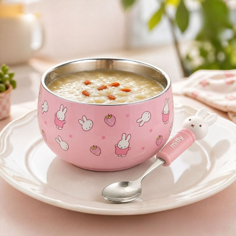 Cartoon Kawaii Miffy Stainless - đánh giá và giá Baby Food Japan