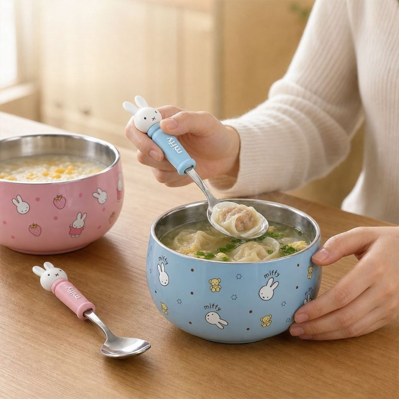 Cartoon Kawaii Miffy Stainless - đánh giá và giá Baby Food Japan