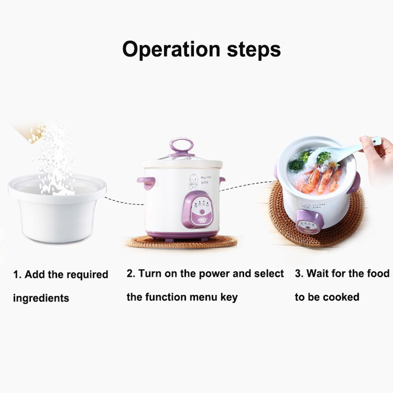 New 0.7L Ceramic Electric Cook - đánh giá và giá Baby Food Recipe Book